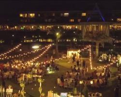 Light ball wedding decoration bali vintage florist