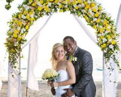 One Side Half Full Arch Flower