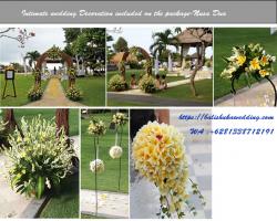 frangipani decoration - beach wedding package 
