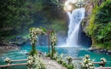 Waterfall Wedding Venue in Bali