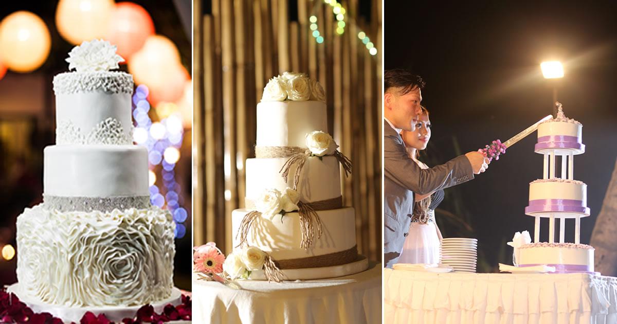 Bali wedding cakes