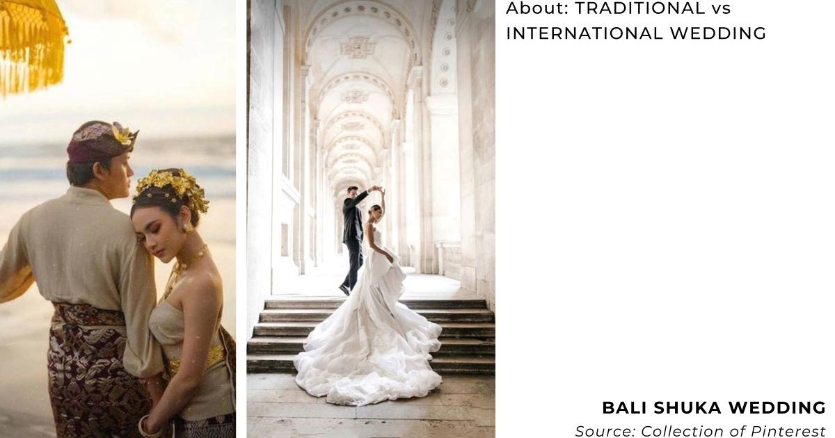 Traditional and international wedding differences