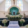 Wedding ceremony catholic church saint silvester pecatu
