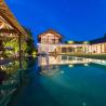 Villa Kavya pool by night