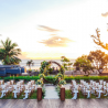 Indigo Bali Seminyak Beach pool deck sunset wedding