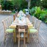 dinner table set up