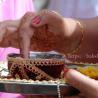Tilak for welcoming groom 